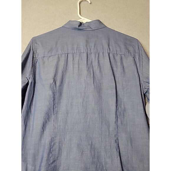 Brooks Brothers 100% Cotton Blue RTS Classic Preppy Button Up Shirt Women's 10 - Picture 7 of 13